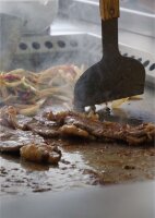 KBS Gas Teppanyaki-Grill glatt Mit 2 Heizzonen 14 Kw Tischgerät Piezozündung