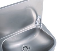 Handwaschbecken halbrunde Form BxTxH 48x35x45cm