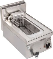 Elektro Fritteuse 10 Liter - Edelstahl mit Ablasshahn,...