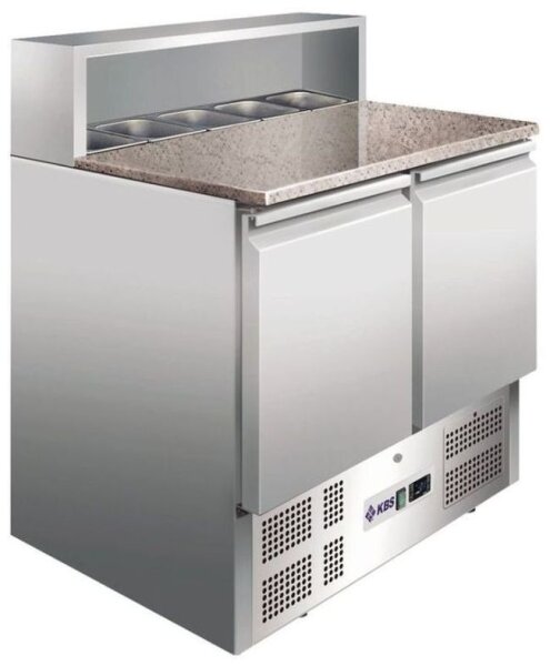 KBS Pizzakühltisch901x700x1081 mm automatische Abtauung Steckerfertig 230V
