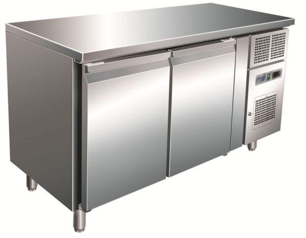 KBS Kühltisch 1360x700x860 mm 2 Türen Steckerfertig 230V 0,3 kW Umluft