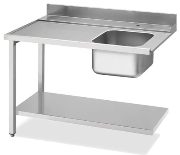 KBS Zulauftisch Becken rechts Grundboden und Aufkantung 1200x715x850 mm