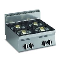 KBS Gasherd 4 Brenner 400x650x295 mm Tischgerät...