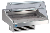 KBS Kühlvitrine 1006x790x810 mm mit geradem Glasaufbau Rückschiebescheiben