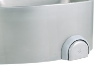 Handwaschbecken halbrunde Form BxTxH 48x35x22cm
