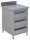 KBS Schubladenschrank 4 Schubladen 500x700x850 mm mit Aufkantung Edelstahl