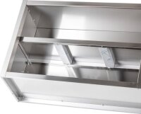 KBS Wandhängeschrank 2000x400x650 mm offen mit Zwischenboden höhenverstellbar
