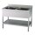 KBS Spültisch 1200x700x850 mm mit Aufkantung 2 Becken mit Grundboden
