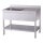 KBS Spültisch 1200x700x850 mm mit Aufkantung 1 Becken links mit Grundboden