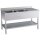 KBS Spültisch 1800x700x850 mm mit Aufkantung 2 Becken links mit Grundboden