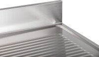KBS Spülschrank 2000x700x850 mm mit 2 Becken rechts mit Schiebetüren