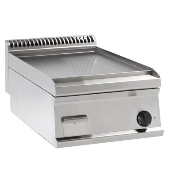 KBS Elektrogrillplatte glatt Hartverchromt Matt Gebürstet 1 Heizzone Tischgerät