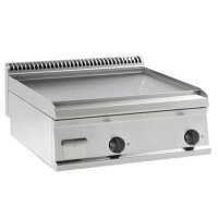 KBS Elektrogrillplatte glatt Hartverchromt Matt Gebürstet 2 Heizzonen Tischgerät