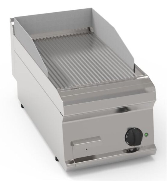 KBS Elektrogrillplatte gerillt Hartverchromt Matt 1 Heizzone Tischgerät