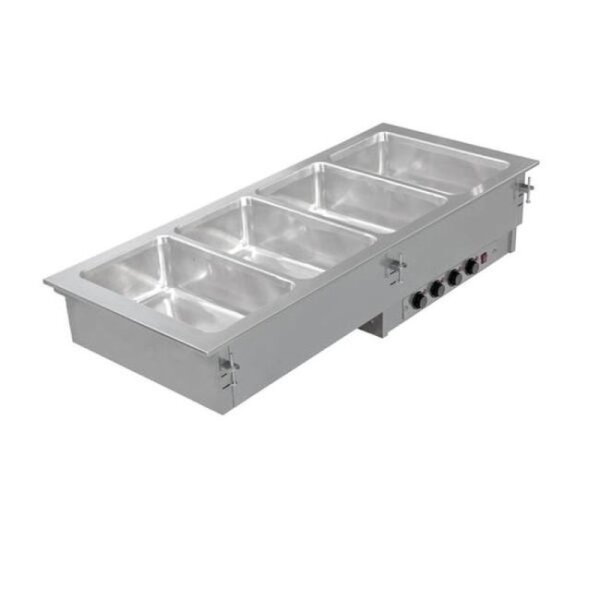 KBS Einbau Bain Marie 2x GN 1/1 mit getrennt regelbaren Becken Edelstahl