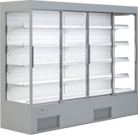 Wandkühlregal Variant 257 mit Glasschiebetüren KBS Kühltechnik Ladenbau
