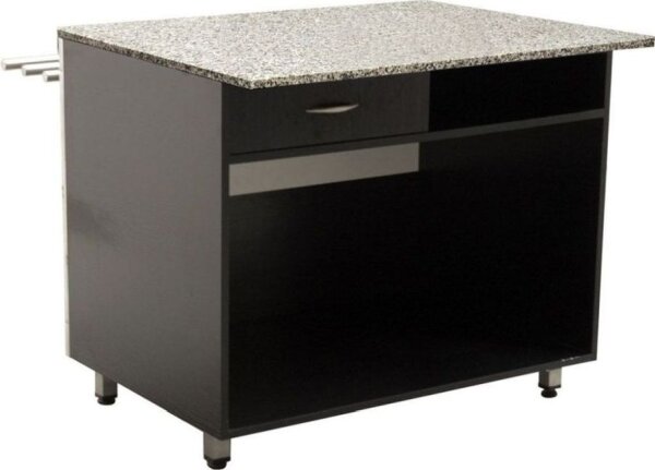 KBS Kassentisch Rückseitige Schublade 1000x800x860 mm schwarz Stahlblech