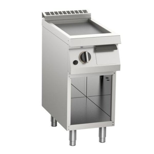KBS Gasgrillplatte glatt verchromt   1 Heizzone Offener Unterbau 400x730x900 mm