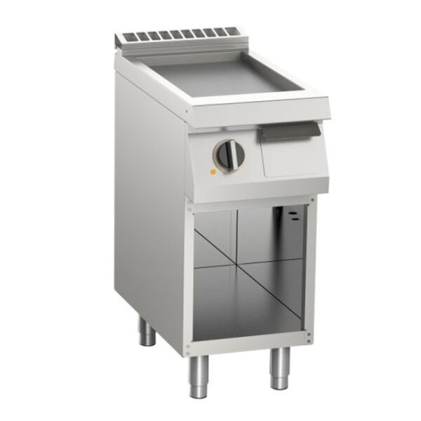 KBS Elektro Grillplatte glatt verchromt 7,5Kw 1 Heizzone Offener Unterbau