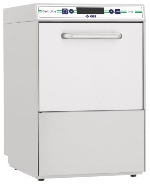 KBS Gläserspülmaschine 40 Körbe pro Stunde 466x556x695mm automatischer Enthärter