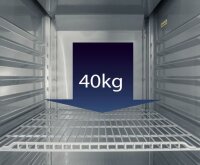 KBS Edelstahlkühlschrank 610 Liter 693x856x2119 mm Umluftkühlung GN 2/1 230V