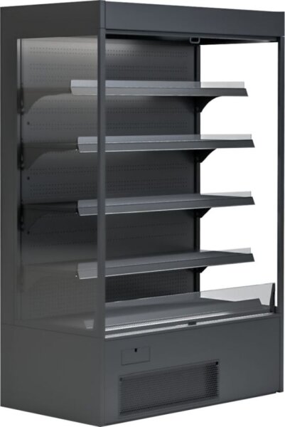 KBS Wandkühlregal mit Nachtrollo 1320x720x2000 mm Black Line Ausführung 230 Volt