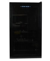 Bar Cooler mit 80 Liter und Glastür - LED-Beleuchtung, automatische Abtauung