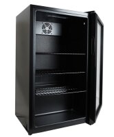 Bar Cooler mit 80 Liter und Glastür - LED-Beleuchtung, automatische Abtauung