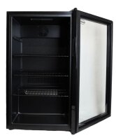 Bar Cooler mit 80 Liter und Glastür - LED-Beleuchtung, automatische Abtauung