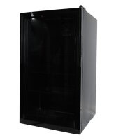 Bar Cooler mit 80 Liter und Glastür - LED-Beleuchtung, automatische Abtauung