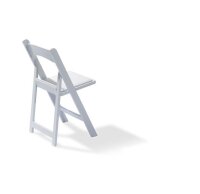 Mary – Klapp-Hochzeitsstuhl mit Sitz aus Kunstleder...