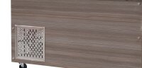 Snack-Line, Kalte Theke, 4X Gn1/1, Granit Rosa-Grau, Ohne Glas, 153X82X85.5