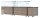 Snack-Line, Kalte Theke, 4X Gn1/1, Granit Rosa-Grau, Ohne Glas, 153X82X85.5