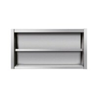 Wandhängeschrank Aus Edelstahl, 200 X 40, Ohne Tür