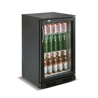 Gastro Barkühler mit 138 Liter - 2 höhenverstellbare Roste, Dixell-Digitalthermostat & LED