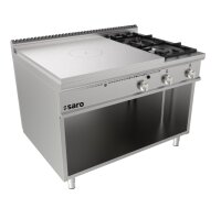 Saro Glühplattenherd Offener Unterbau +2 Brenner...