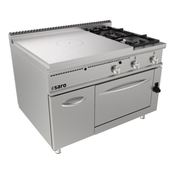 Saro Glühplattenherd Gasofen+ 2 Brenner +Tür Modell Lq / Tpg6Lo