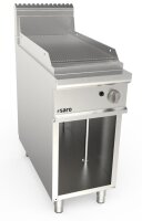 Saro Gasgriddleplatte 400Mm Breit Standgerät Gerillt...