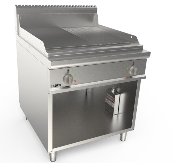 Saro Elektrogriddleplatte 800Mm Breit Stand 1/2+1/2 Modell Lq / Ftg4Bam