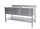 Saro Spültisch 2 Becken, Links - B 1600 X T 700 Mm