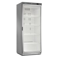 Marecos Kühlschrank GN 2/1 mit Glastür aus Edelstahl 600 Serie