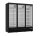 Saro Tiefkühlschrank GTK 1480 PRO mit 3 Glastüren - energieeffizient, schwarz