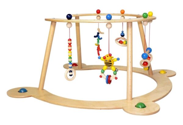 Hess Babyspiel-U.Lauflerngerät Motorikspiel Spielbogen Holz - Made In Germany