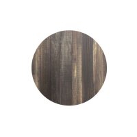 Infinity - Terrassentisch weißes Gestell + Tropenholz HPL-Platte Ø70 cm 1 Stück