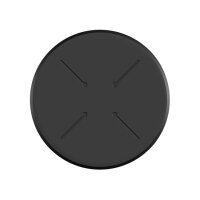 Infinity - Terrassentisch weißes Gestell + Tropenholz HPL-Platte Ø70 cm 1 Stück