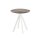 Infinity - Terrassentisch weißes Gestell + Tropenholz HPL-Platte Ø70 cm 1 Stück