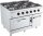 Combisteel Gasherd mit 6 Brenner -  Gasbackofen, 6x 8,5 kW, 1200 x 900 x 900 mm