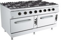 Base 900 Gasherd 8 Br. Mit Gasbackofen