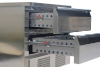 Kühl-/Tiefkühltisch 2 Schubladen 4X 1/1Gn