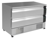 Kühl-/Tiefkühltisch 2 Schubladen 6X 1/1Gn